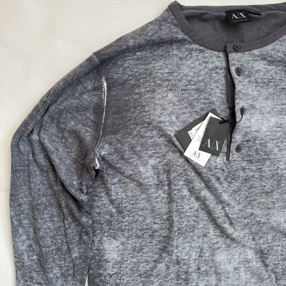 Armani Exchange Grey Pullover Sweatshirt w/ Wings Mens XXL - Picture 2 of 15